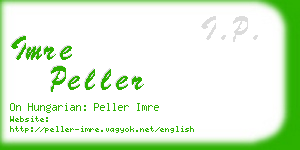 imre peller business card